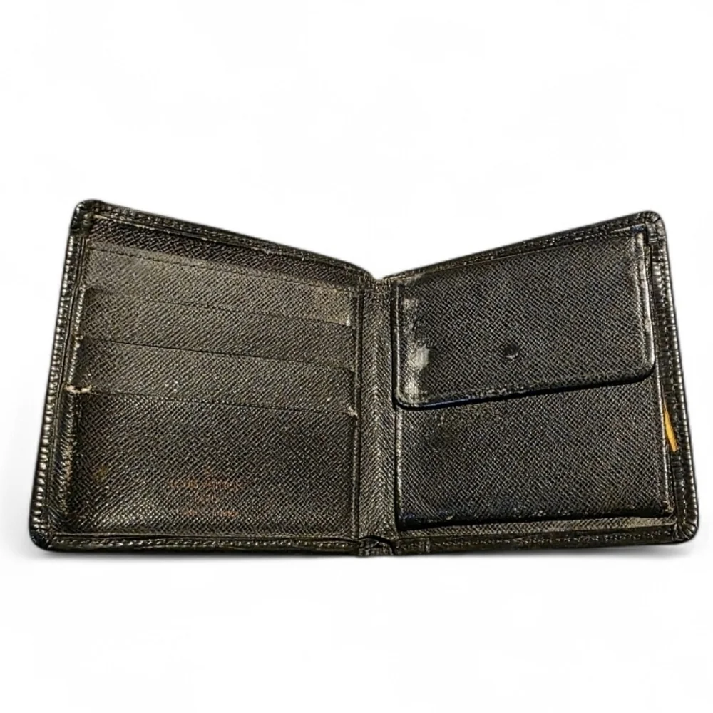 Louis Vuitton Epi Leather Porte Monnaie Marco Bifold Wallet - Black - Picture 3 of 5